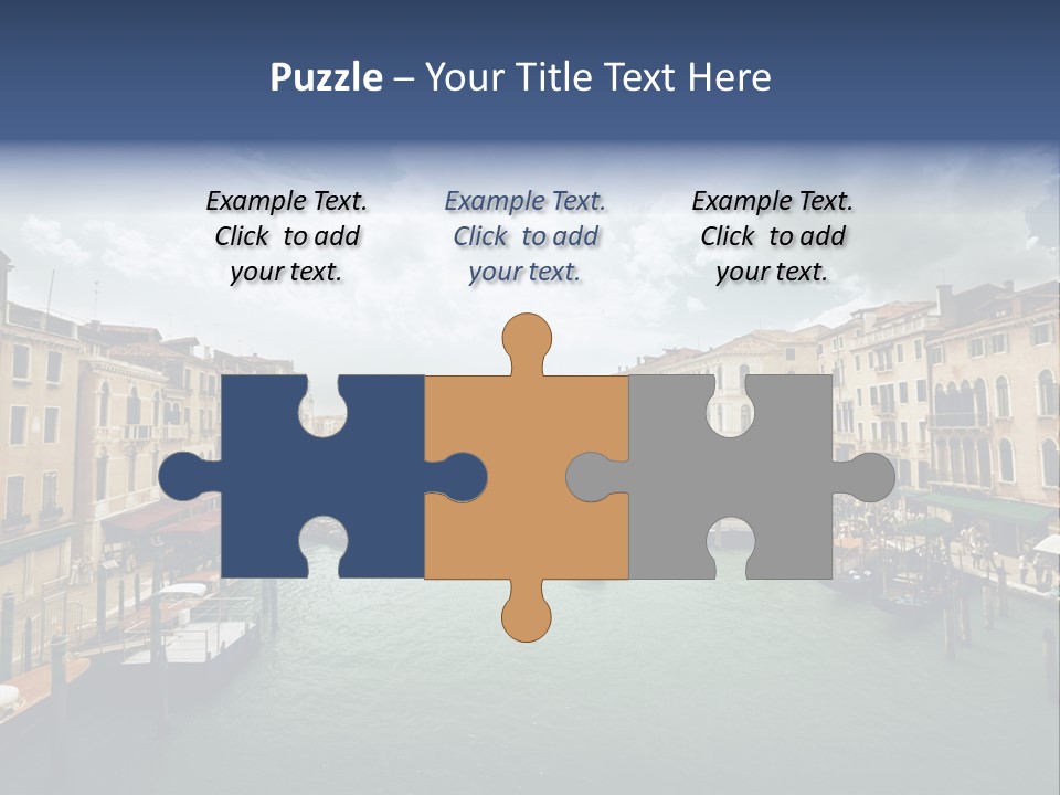 Street Adriatic Venice PowerPoint Template