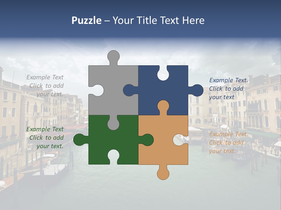 Street Adriatic Venice PowerPoint Template