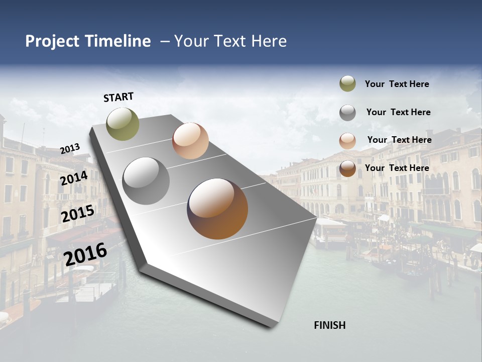 Street Adriatic Venice PowerPoint Template