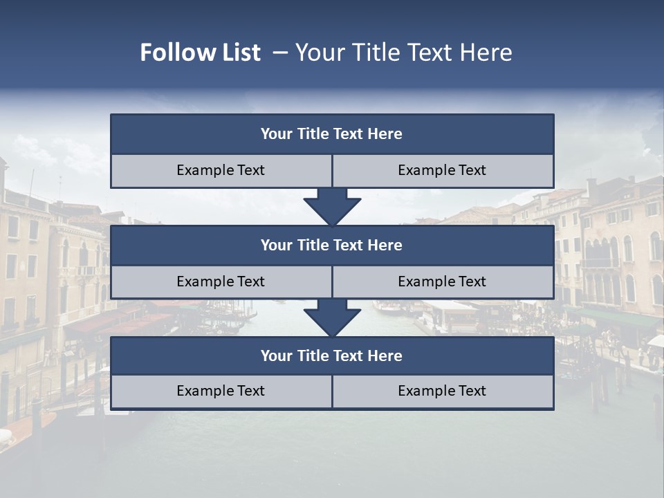 Street Adriatic Venice PowerPoint Template