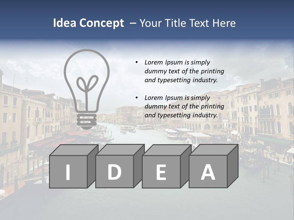 Street Adriatic Venice PowerPoint Template