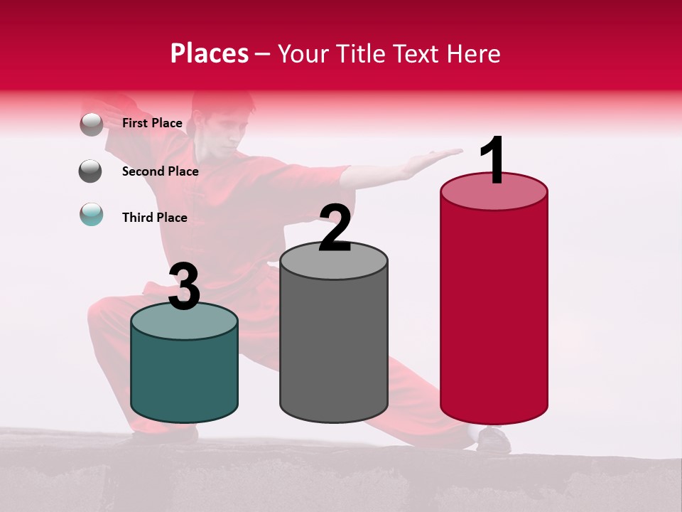 Man Movement Fighter PowerPoint Template