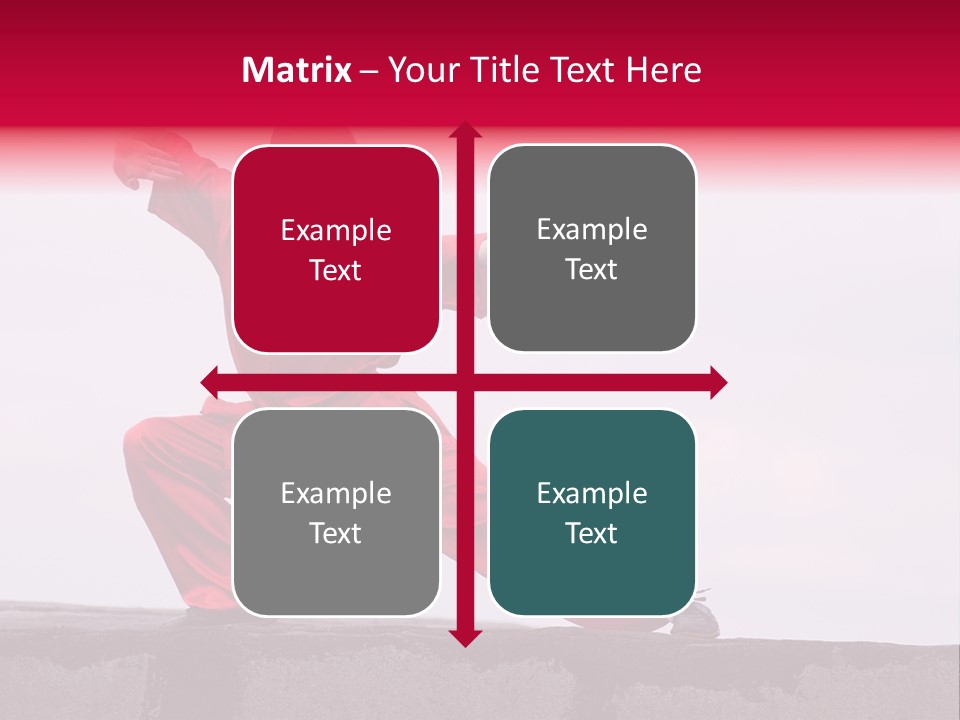 Man Movement Fighter PowerPoint Template