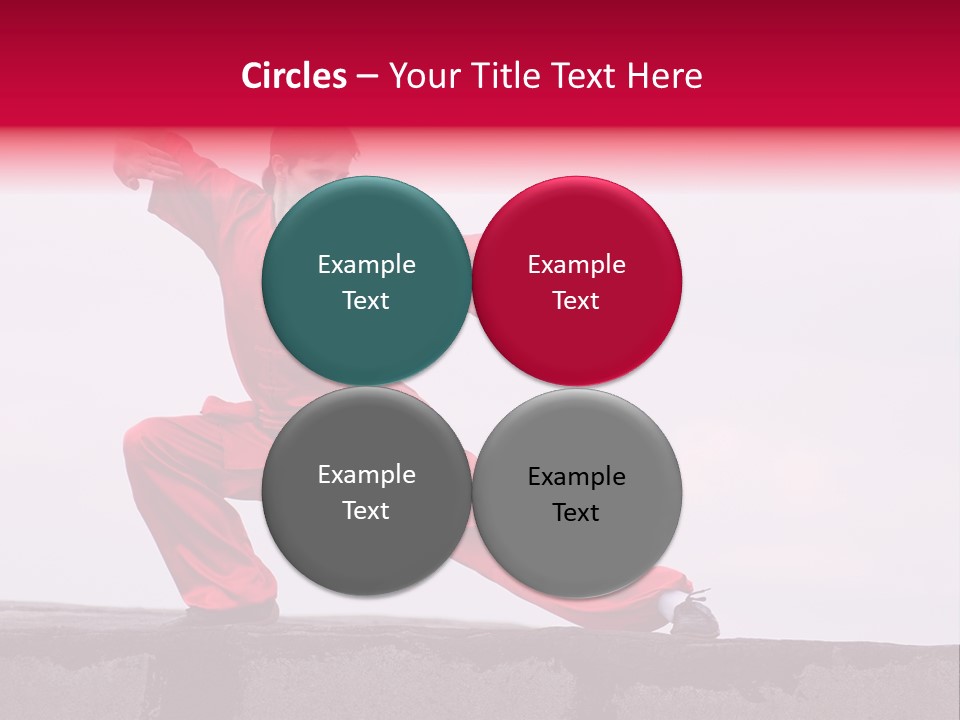 Man Movement Fighter PowerPoint Template