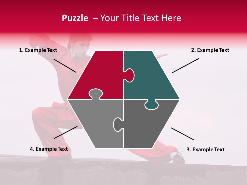 Man Movement Fighter PowerPoint Template