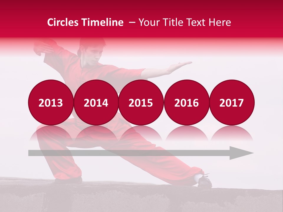 Man Movement Fighter PowerPoint Template