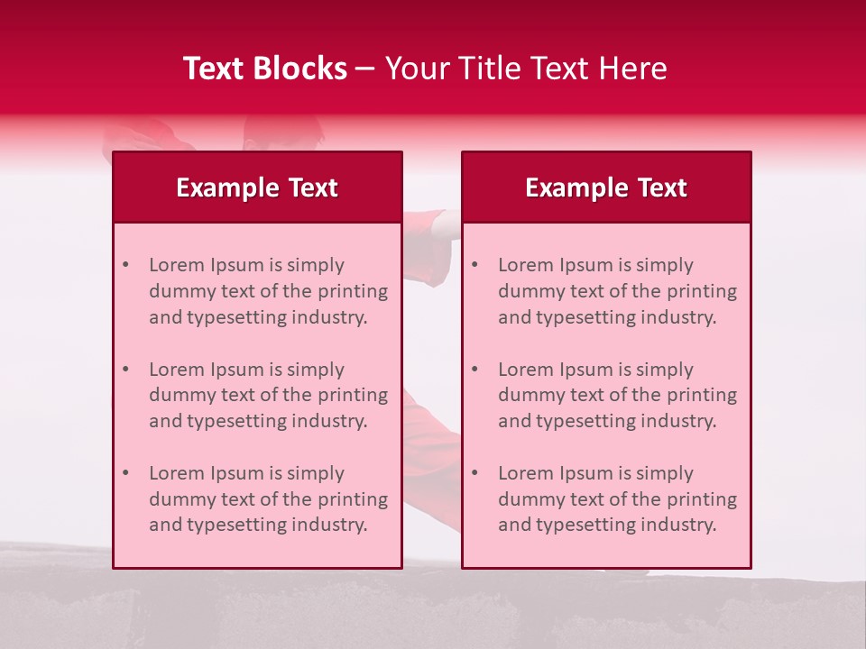 Man Movement Fighter PowerPoint Template
