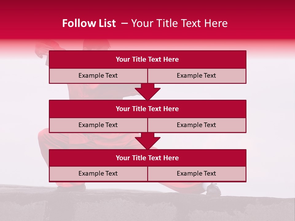 Man Movement Fighter PowerPoint Template