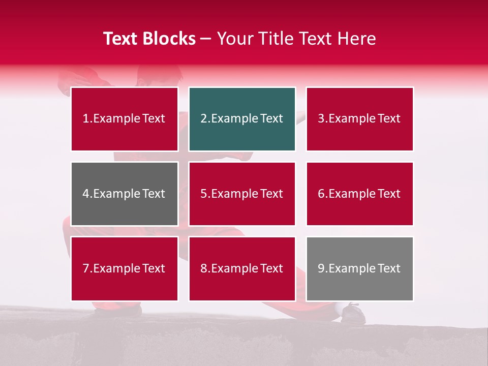 Man Movement Fighter PowerPoint Template