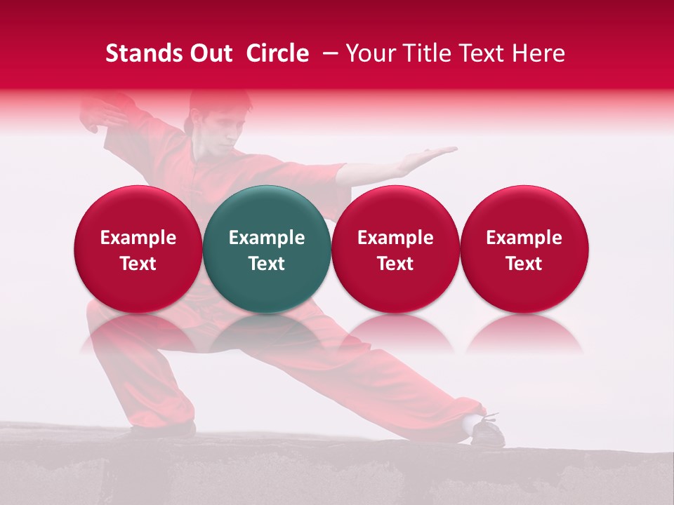 Man Movement Fighter PowerPoint Template