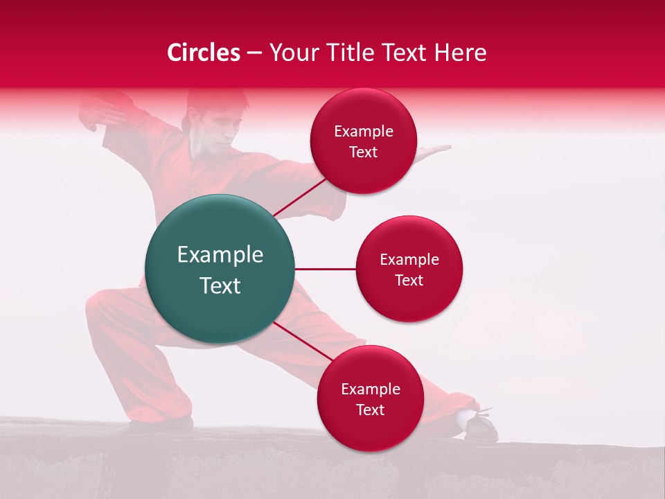 Man Movement Fighter PowerPoint Template