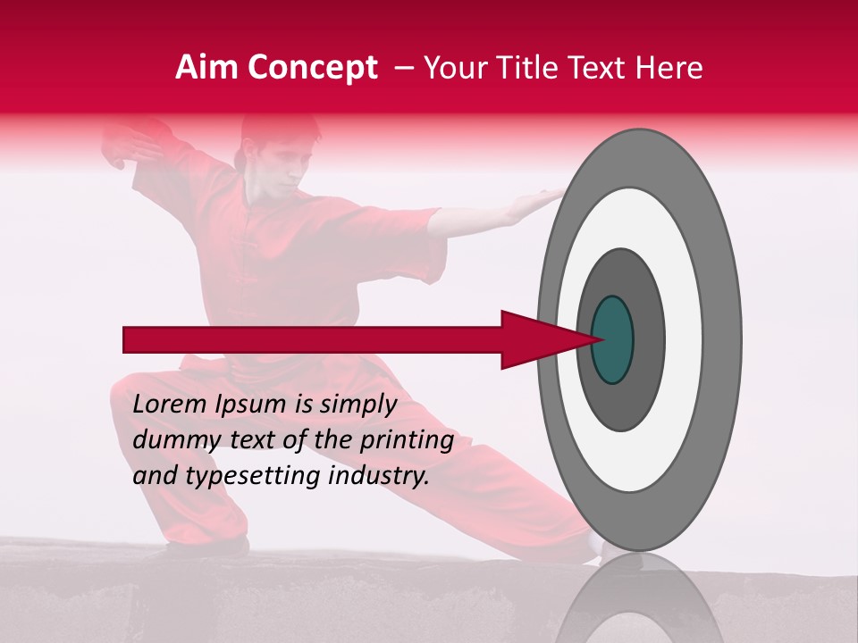 Man Movement Fighter PowerPoint Template