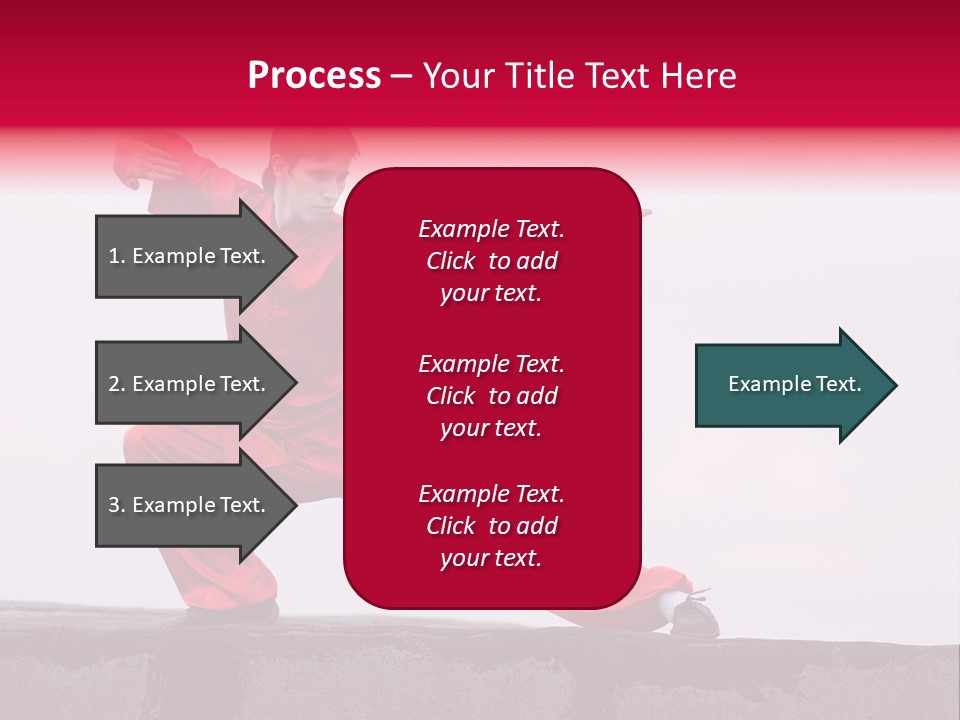 Man Movement Fighter PowerPoint Template