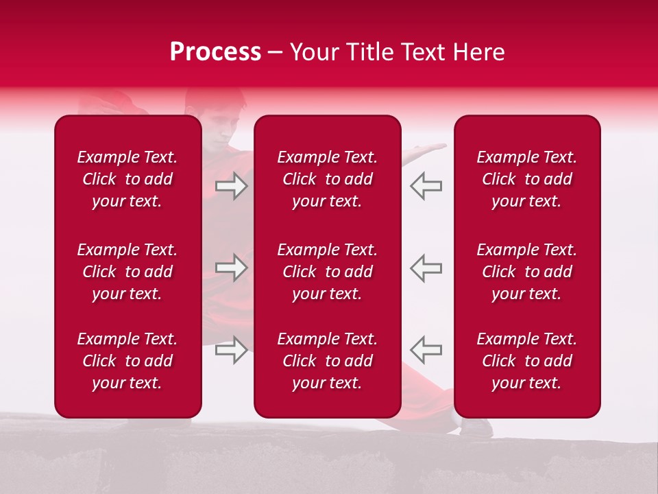 Man Movement Fighter PowerPoint Template
