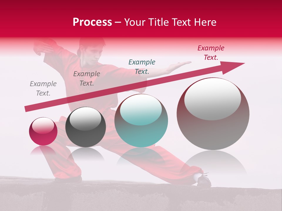 Man Movement Fighter PowerPoint Template