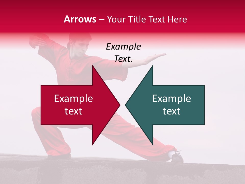 Man Movement Fighter PowerPoint Template