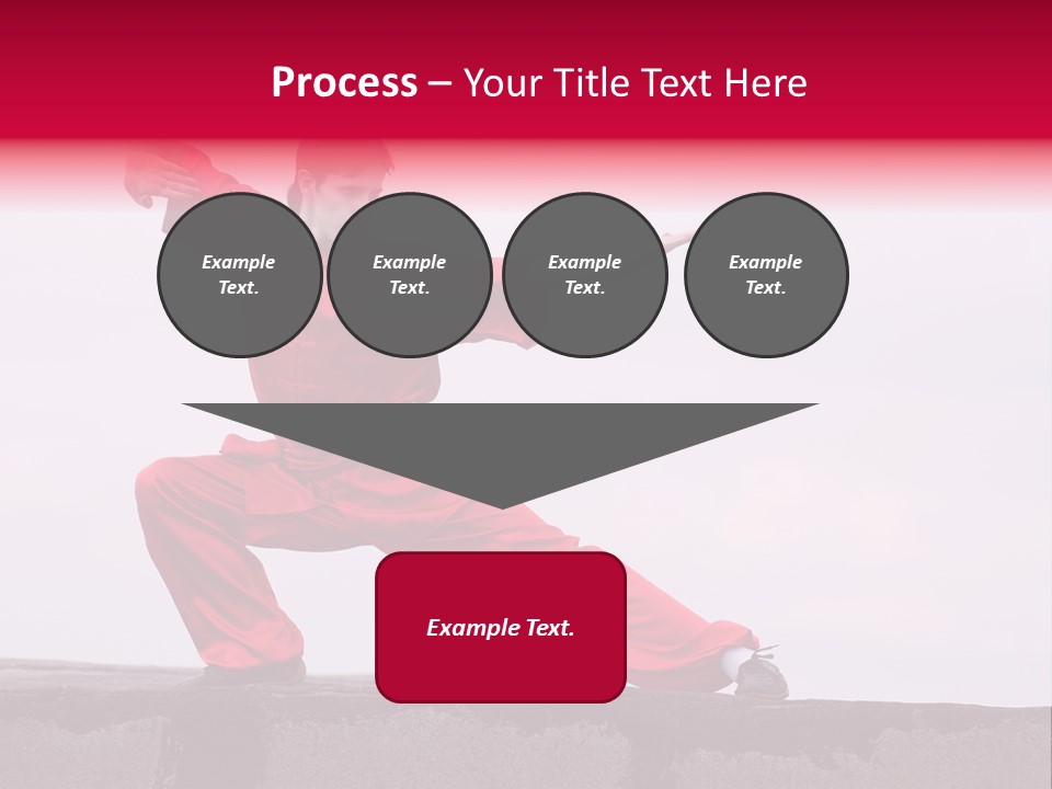 Man Movement Fighter PowerPoint Template