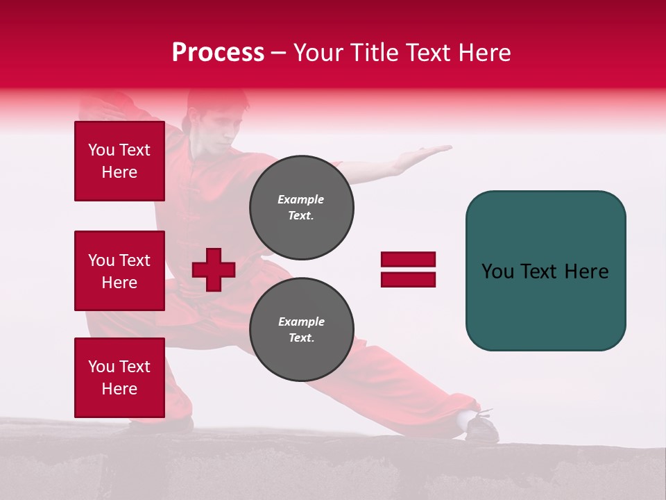 Man Movement Fighter PowerPoint Template