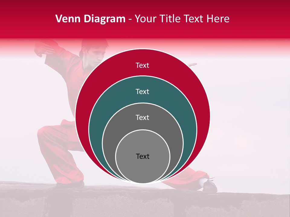 Man Movement Fighter PowerPoint Template