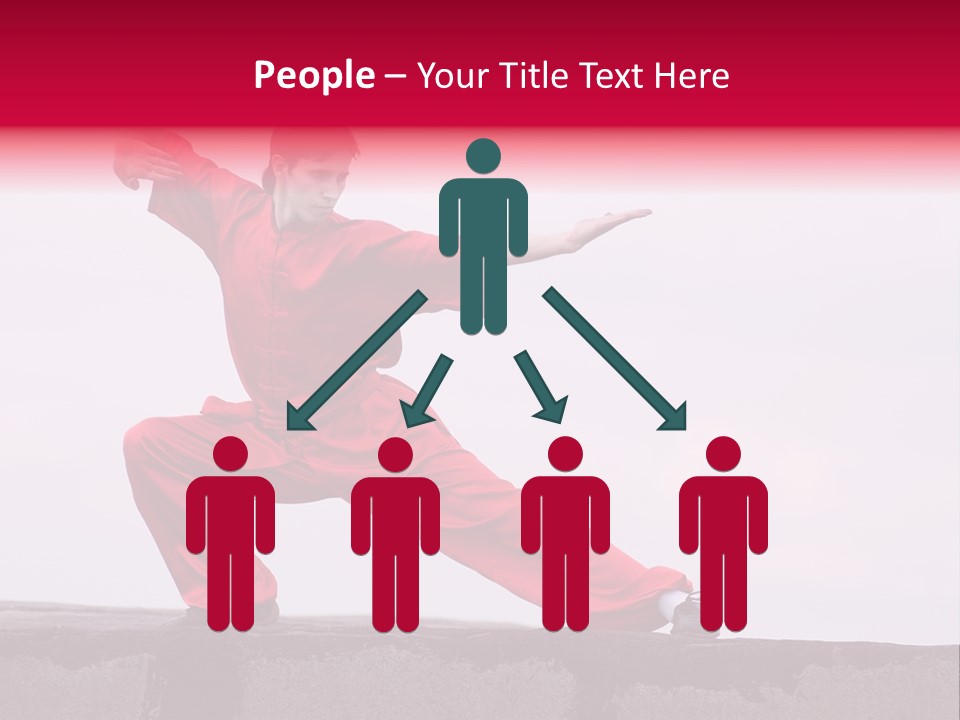 Man Movement Fighter PowerPoint Template