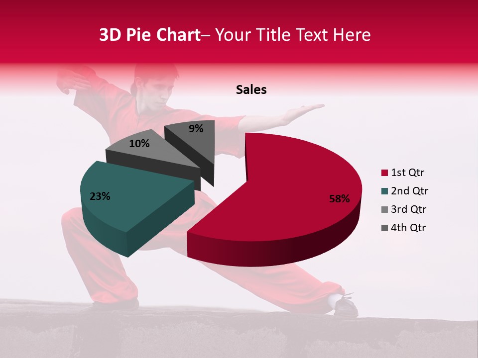 Man Movement Fighter PowerPoint Template