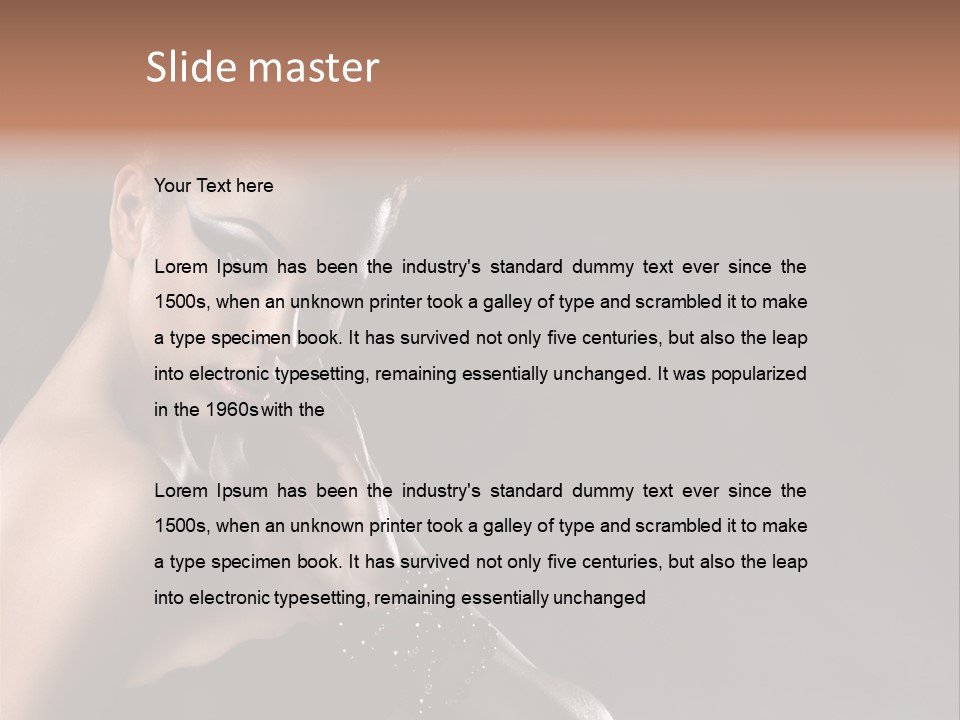 Caucasian Lady Young PowerPoint Template