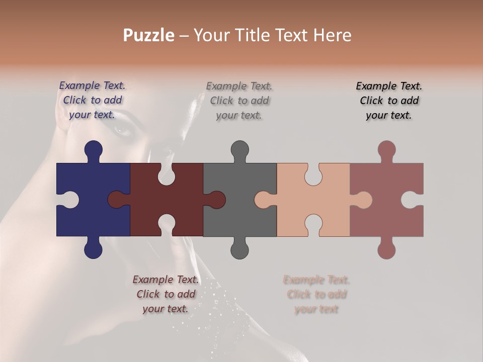 Caucasian Lady Young PowerPoint Template