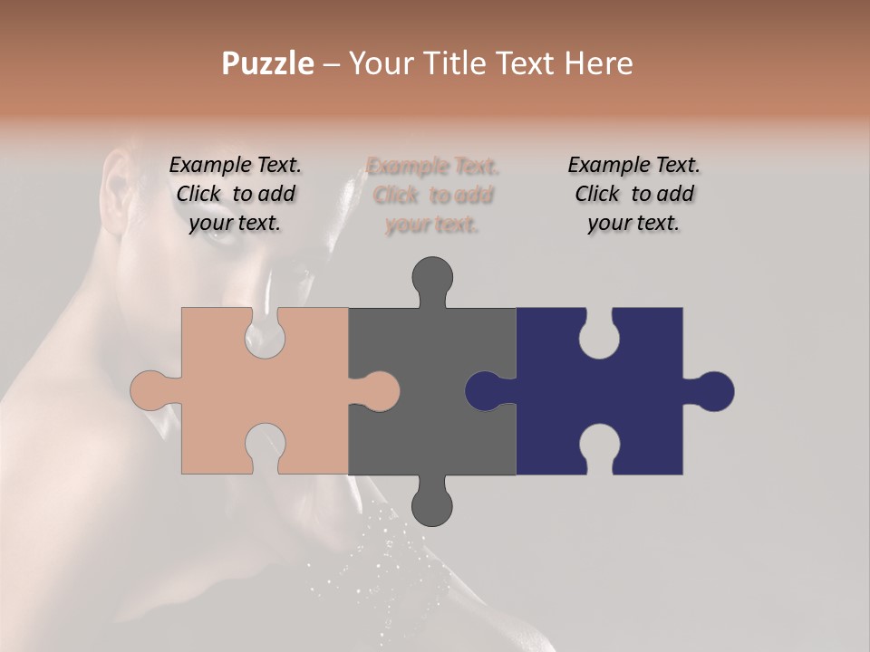 Caucasian Lady Young PowerPoint Template