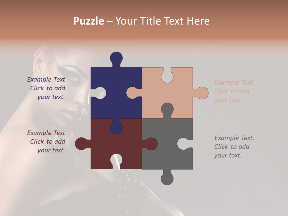 Caucasian Lady Young PowerPoint Template