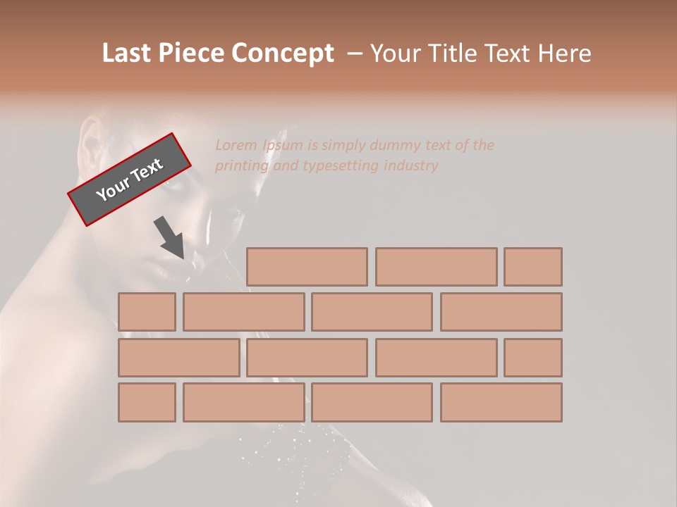 Caucasian Lady Young PowerPoint Template