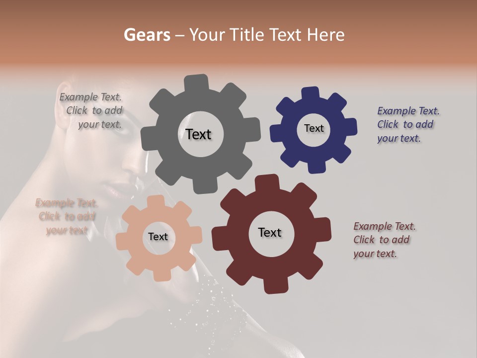 Caucasian Lady Young PowerPoint Template