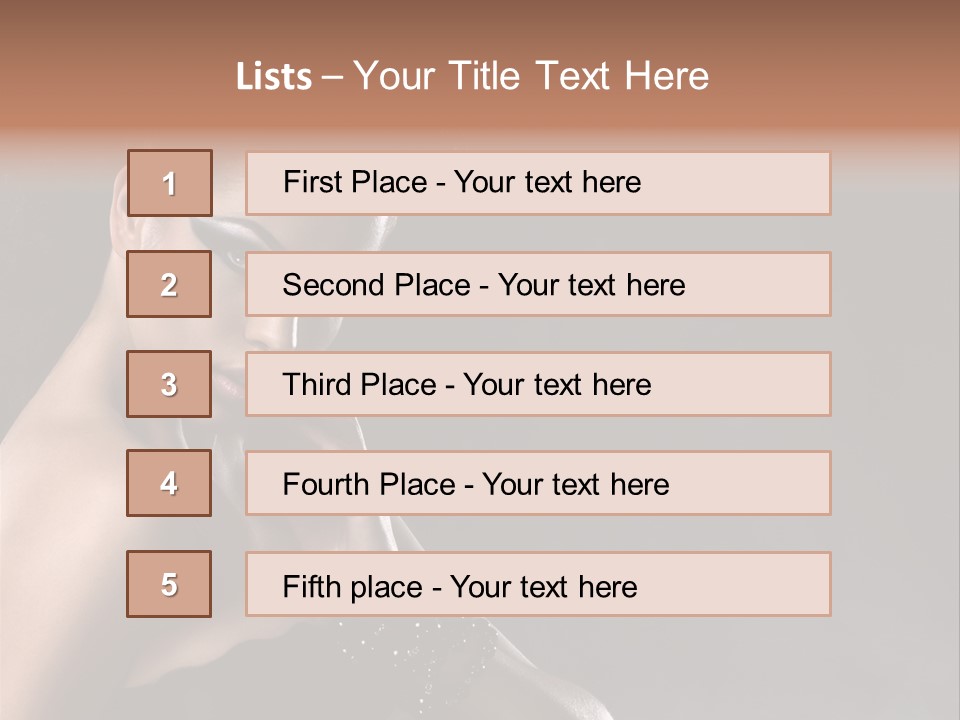 Caucasian Lady Young PowerPoint Template
