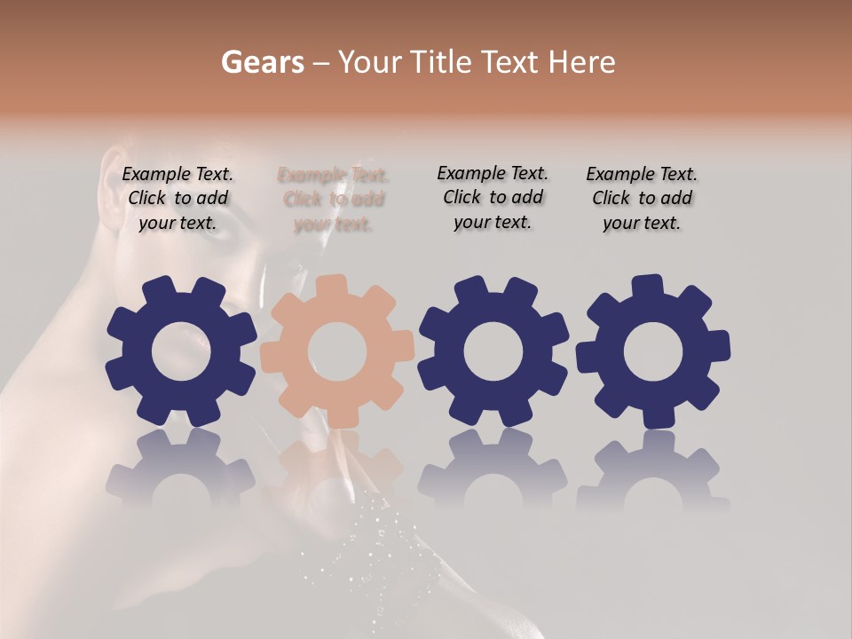 Caucasian Lady Young PowerPoint Template