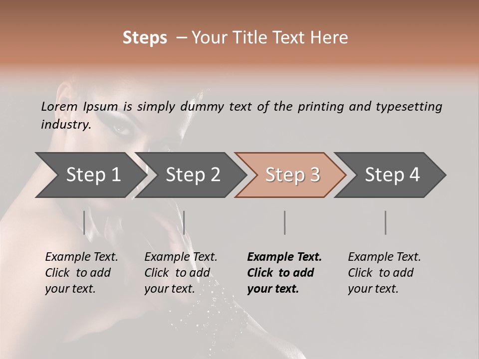 Caucasian Lady Young PowerPoint Template