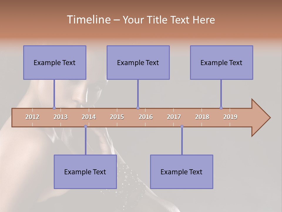 Caucasian Lady Young PowerPoint Template