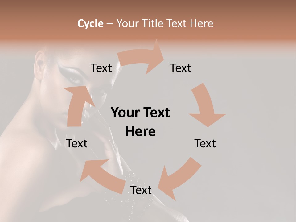 Caucasian Lady Young PowerPoint Template