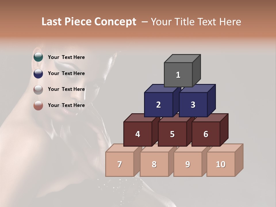 Caucasian Lady Young PowerPoint Template