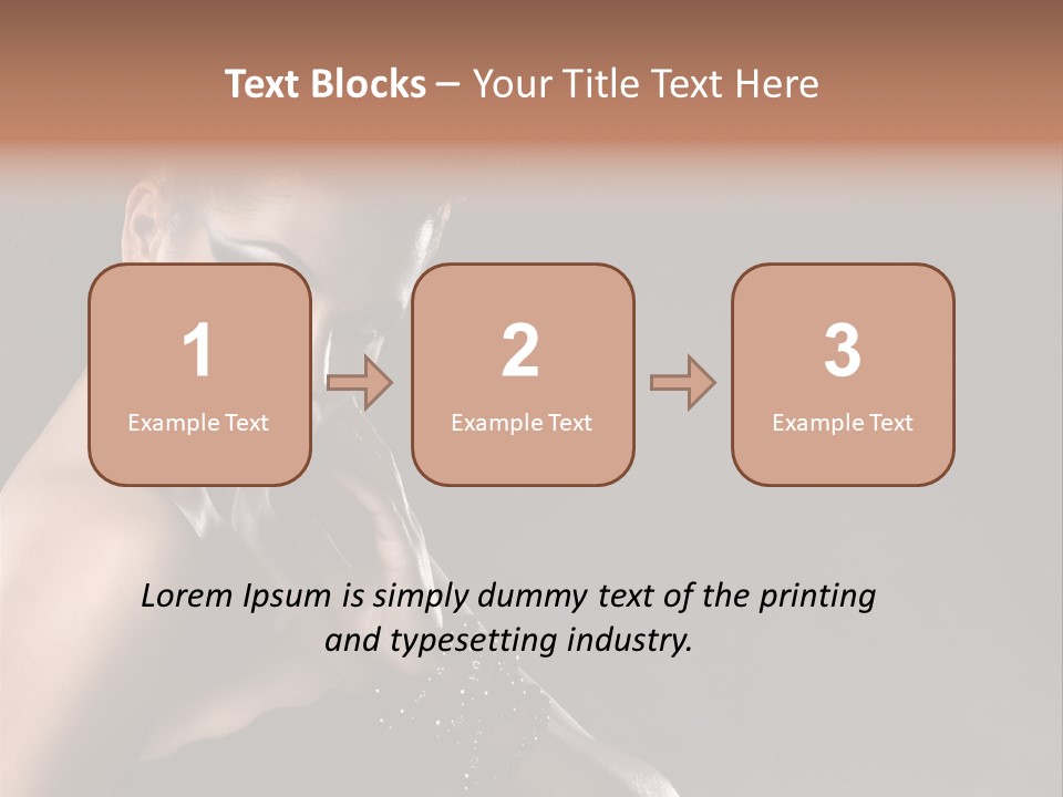 Caucasian Lady Young PowerPoint Template