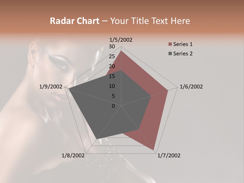 Caucasian Lady Young PowerPoint Template