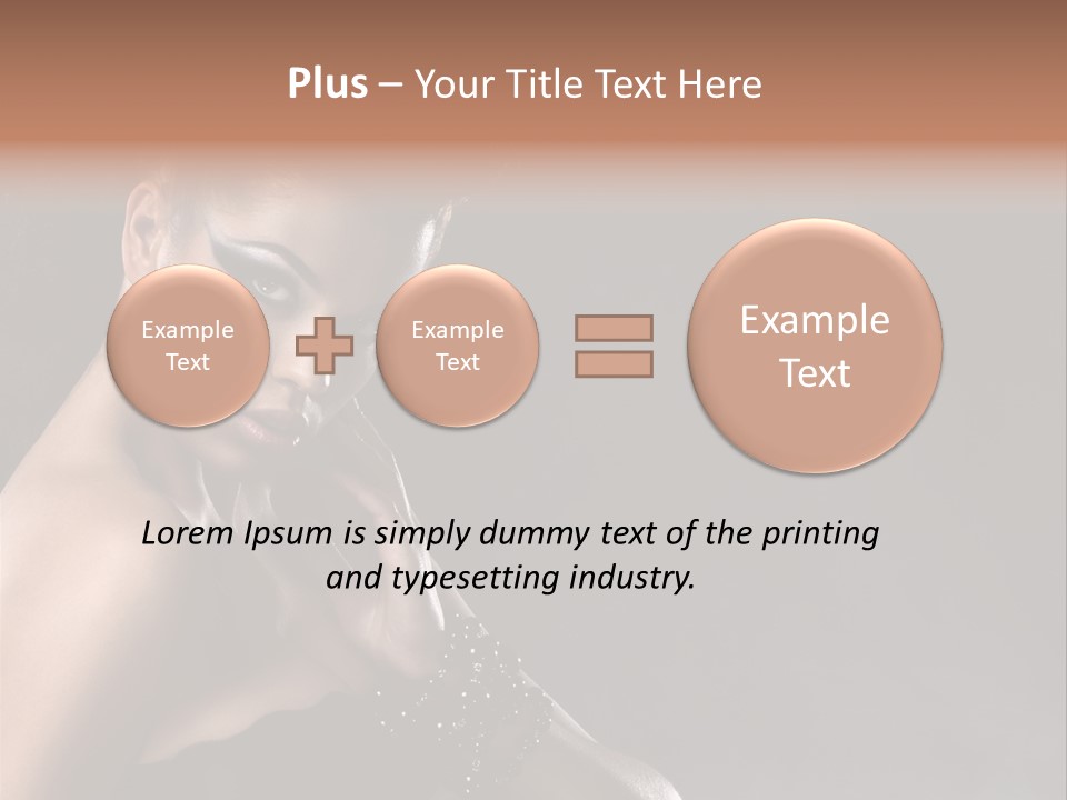 Caucasian Lady Young PowerPoint Template