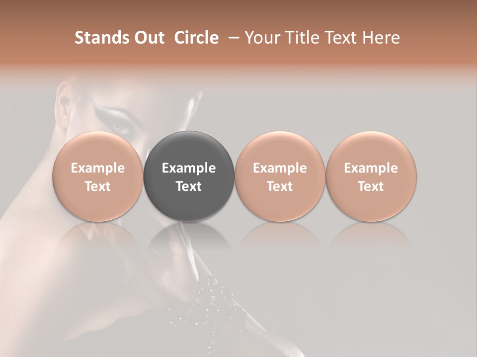 Caucasian Lady Young PowerPoint Template