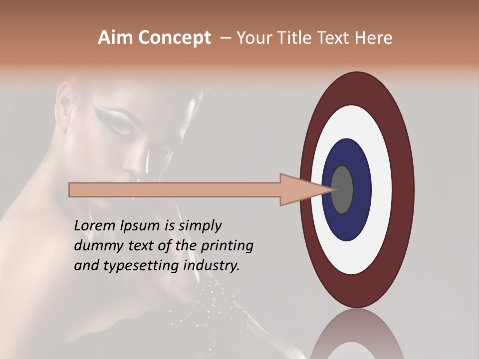 Caucasian Lady Young PowerPoint Template