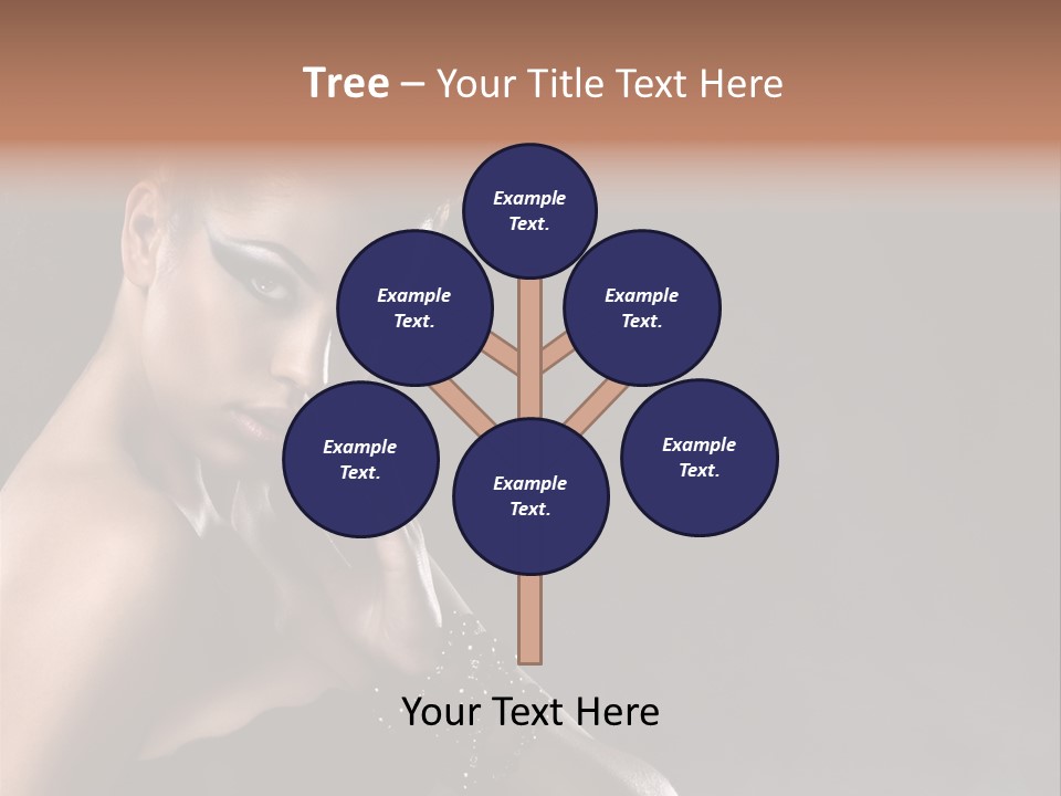 Caucasian Lady Young PowerPoint Template