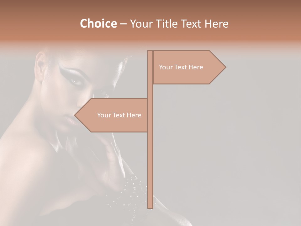 Caucasian Lady Young PowerPoint Template