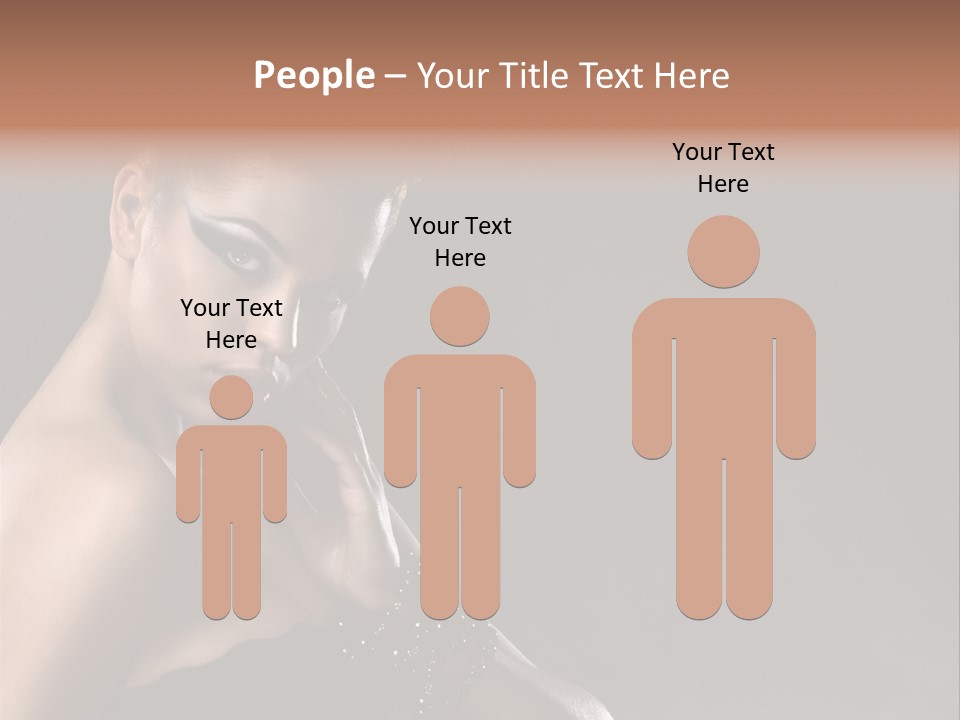 Caucasian Lady Young PowerPoint Template