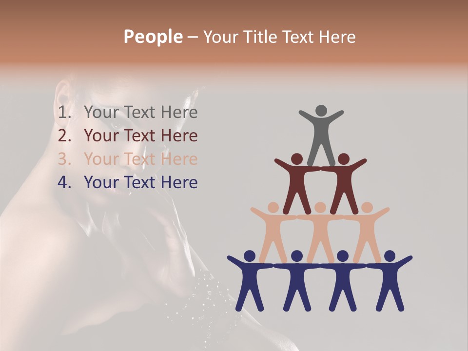 Caucasian Lady Young PowerPoint Template