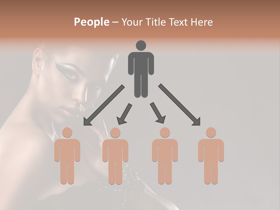 Caucasian Lady Young PowerPoint Template