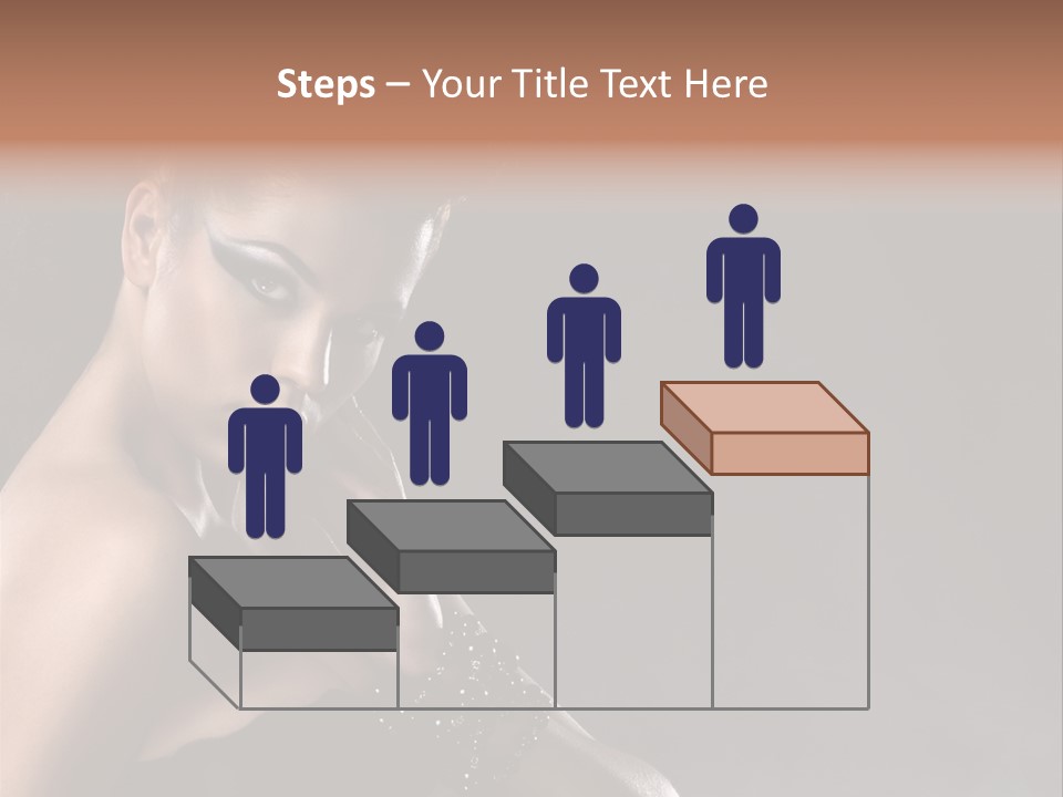 Caucasian Lady Young PowerPoint Template