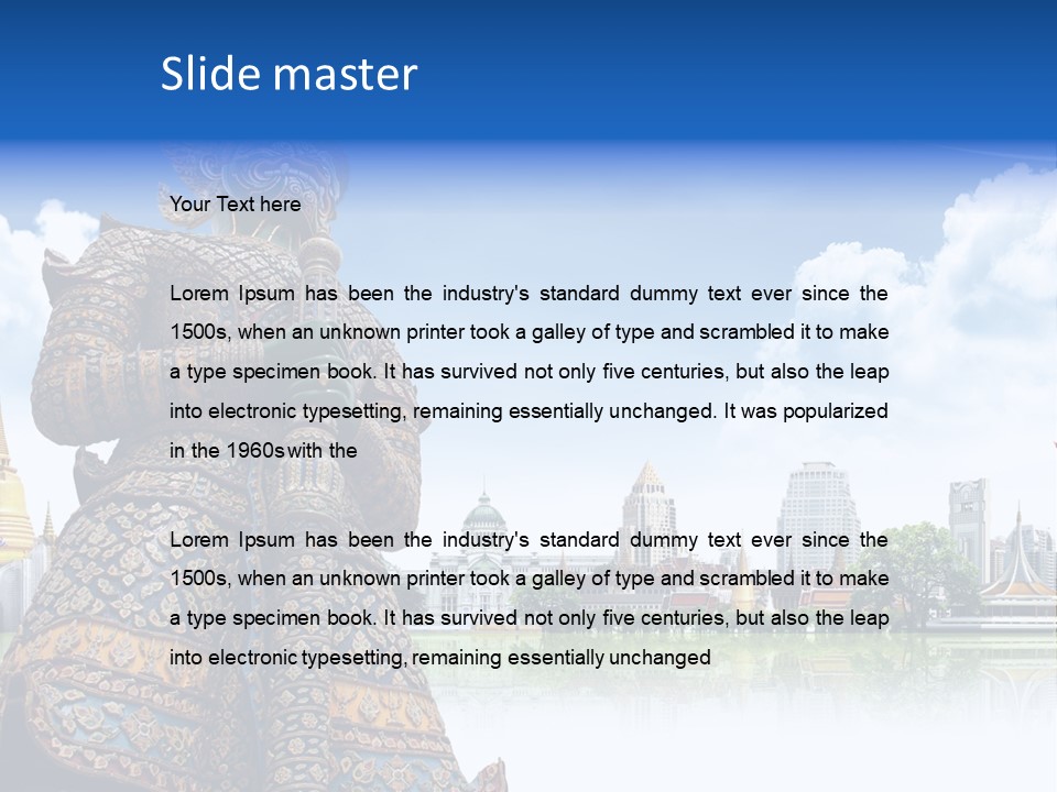 Countryside Thailand Recreation PowerPoint Template