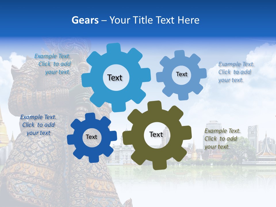 Countryside Thailand Recreation PowerPoint Template